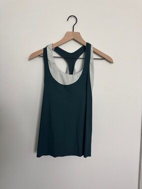 Athleta Women’s Teal and Light Blue Racerback Tank Top